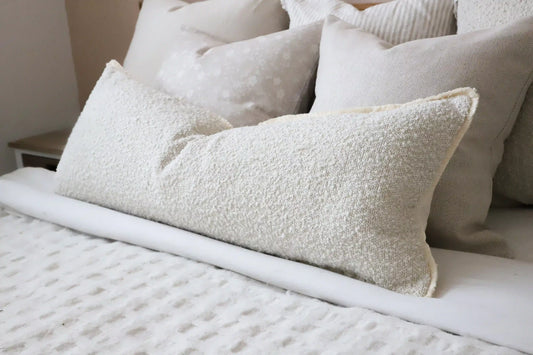 Sofia Cream Boucle Cushion 80 x 30