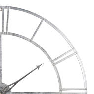 Large Silver Skeleton Wall Clock