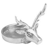 Farrah Collection Silver Stag Candle Holder