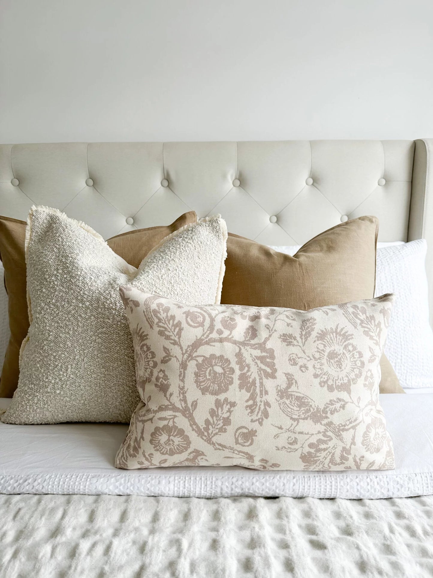 Aria Taupe Print Cushion