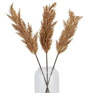 Taupe Faux Pampas Grass Stem