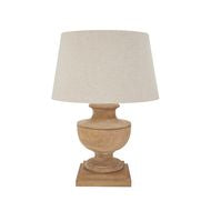 Delaney Natural Wash Urn with Linen Shade